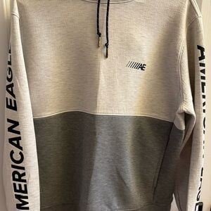 American Eagle AE Active 24/7 Hoodie Gray Super Soft Sweatshirt Men's Medium